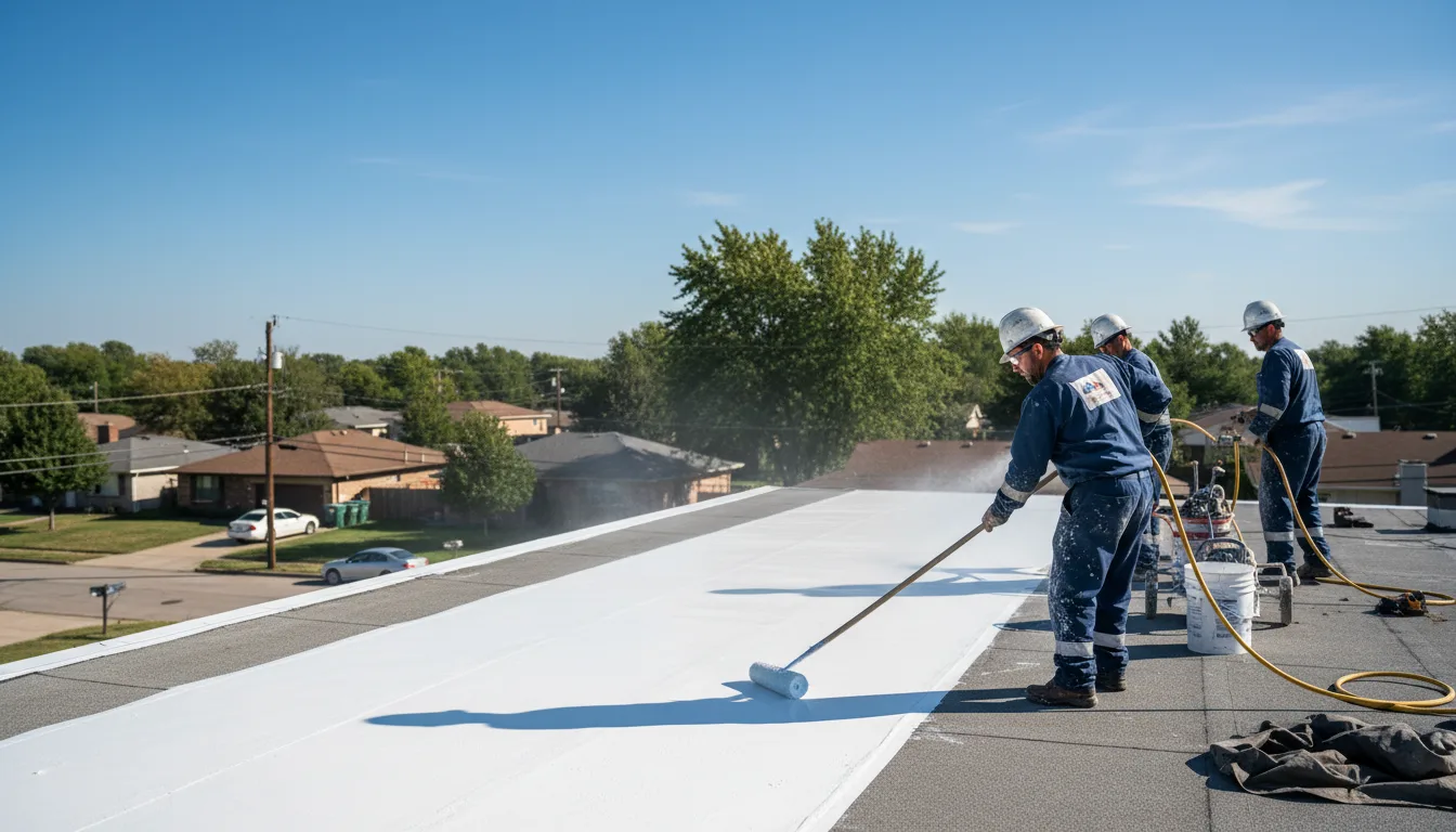 Commercial roof coating in Mabank, TX near me